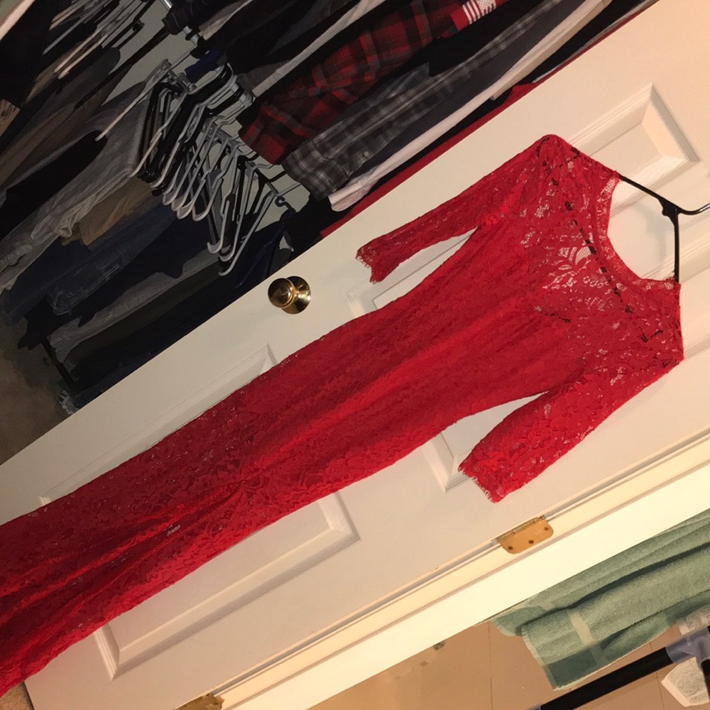 Long Red Dress